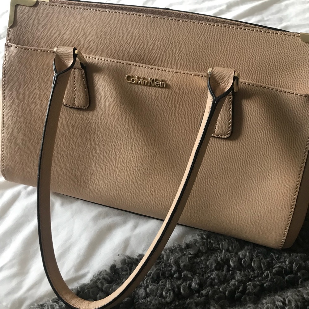 Calvin Klein Beige Purse